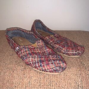Toms Multicolor Tweed Flats